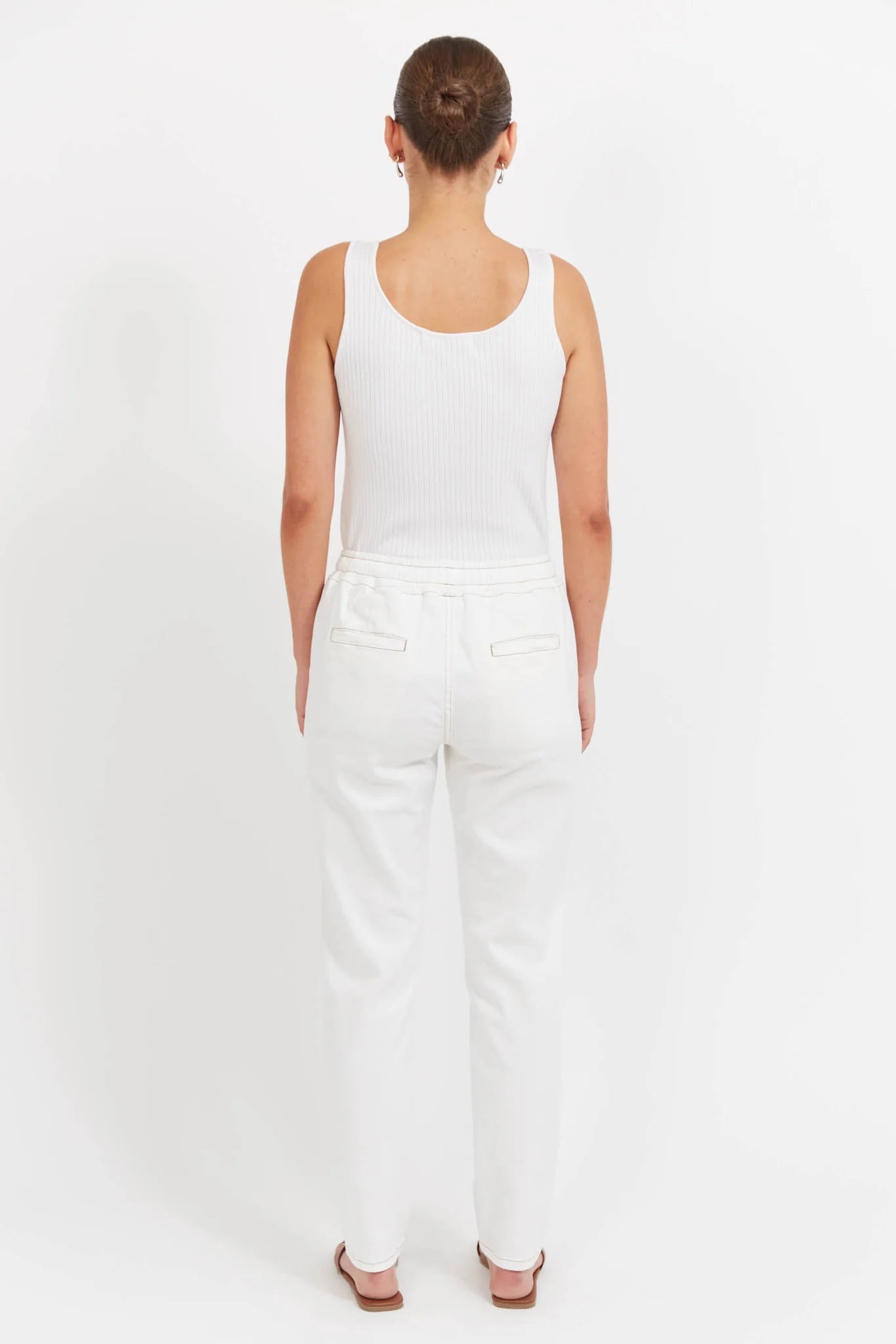 Haven Dalton Denim Pant White