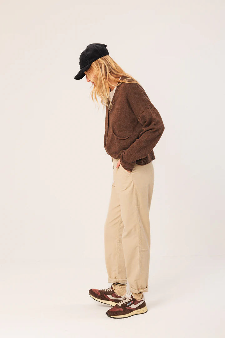 Indi & Cold FG506 Cashmere Cardigan Topo