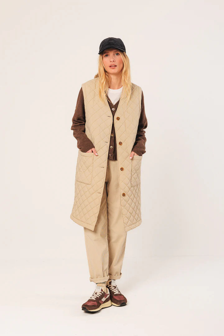 Indi & Cold FG506 Cashmere Cardigan Topo