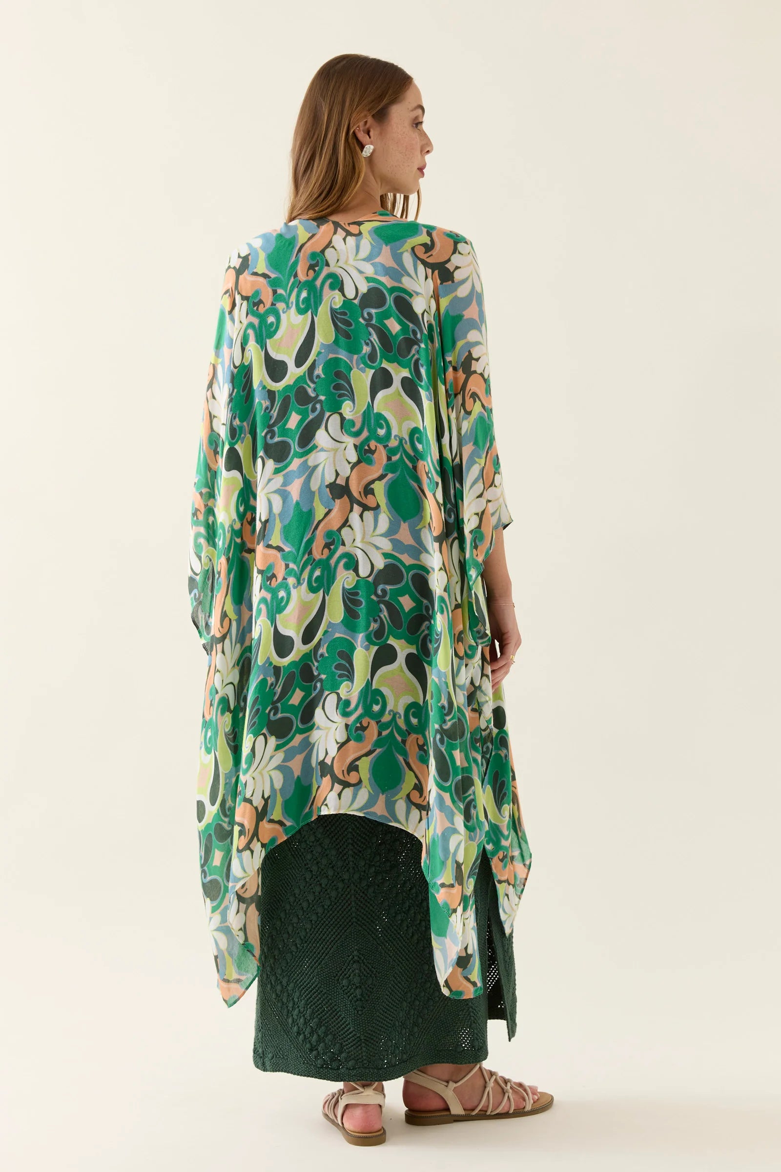 Isle of Mine Aurora Cape Paisley One Size