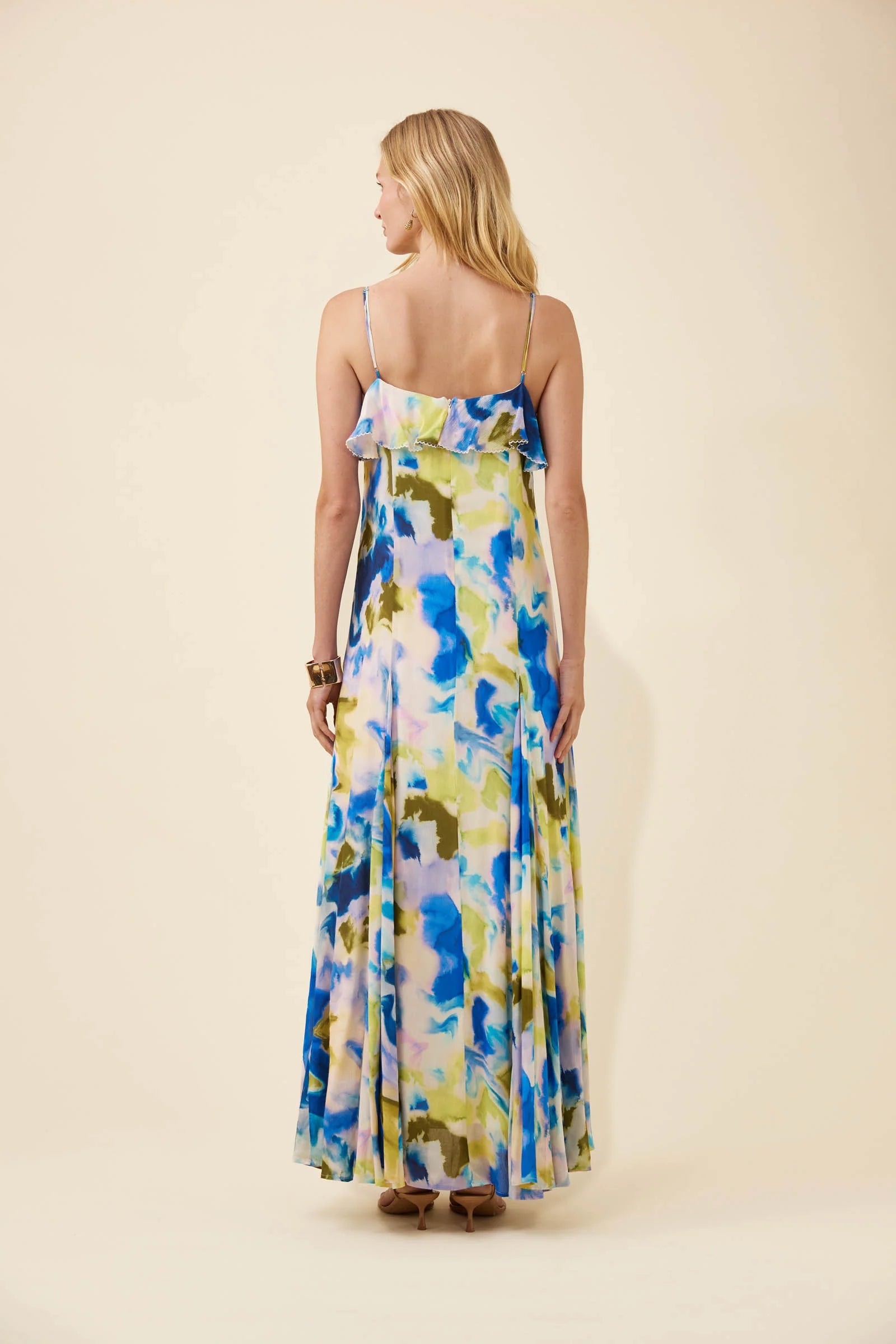 Isle of Mine Frida Tank Maxi Dress Watercolour