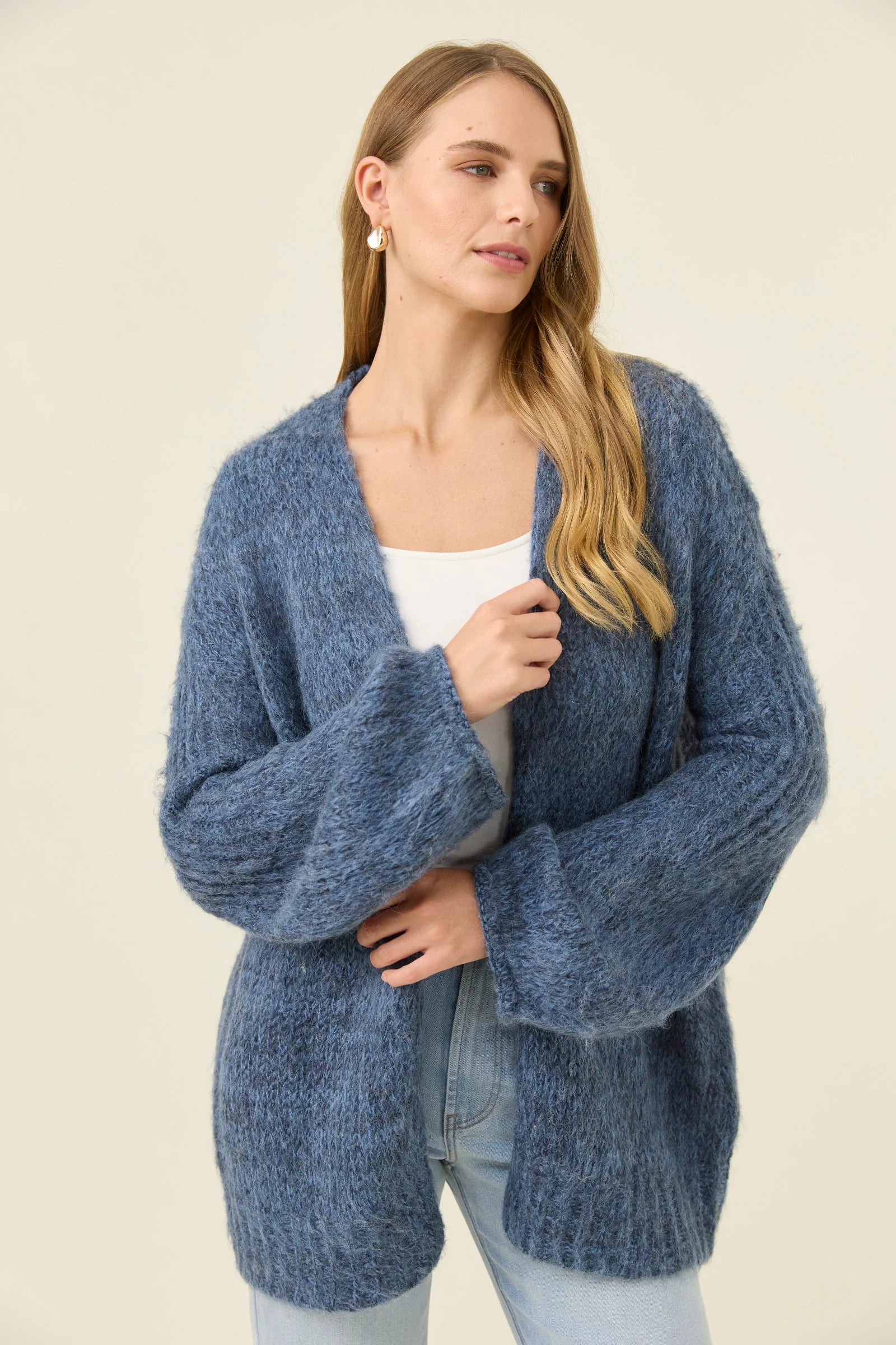 Isle of Mine Pallas Relaxed Cardigan ONE SIZE Navy