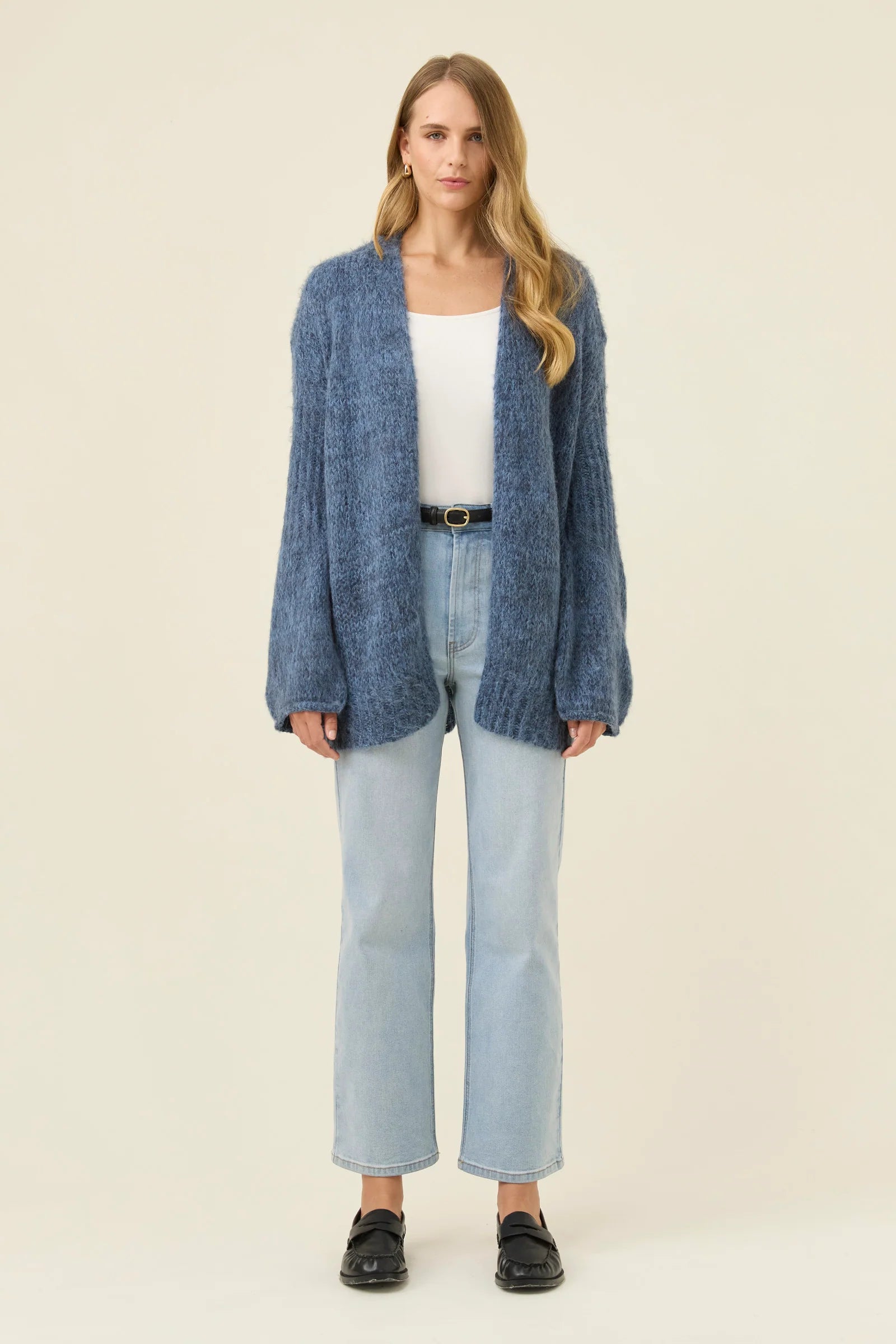 Isle of Mine Pallas Relaxed Cardigan ONE SIZE Navy