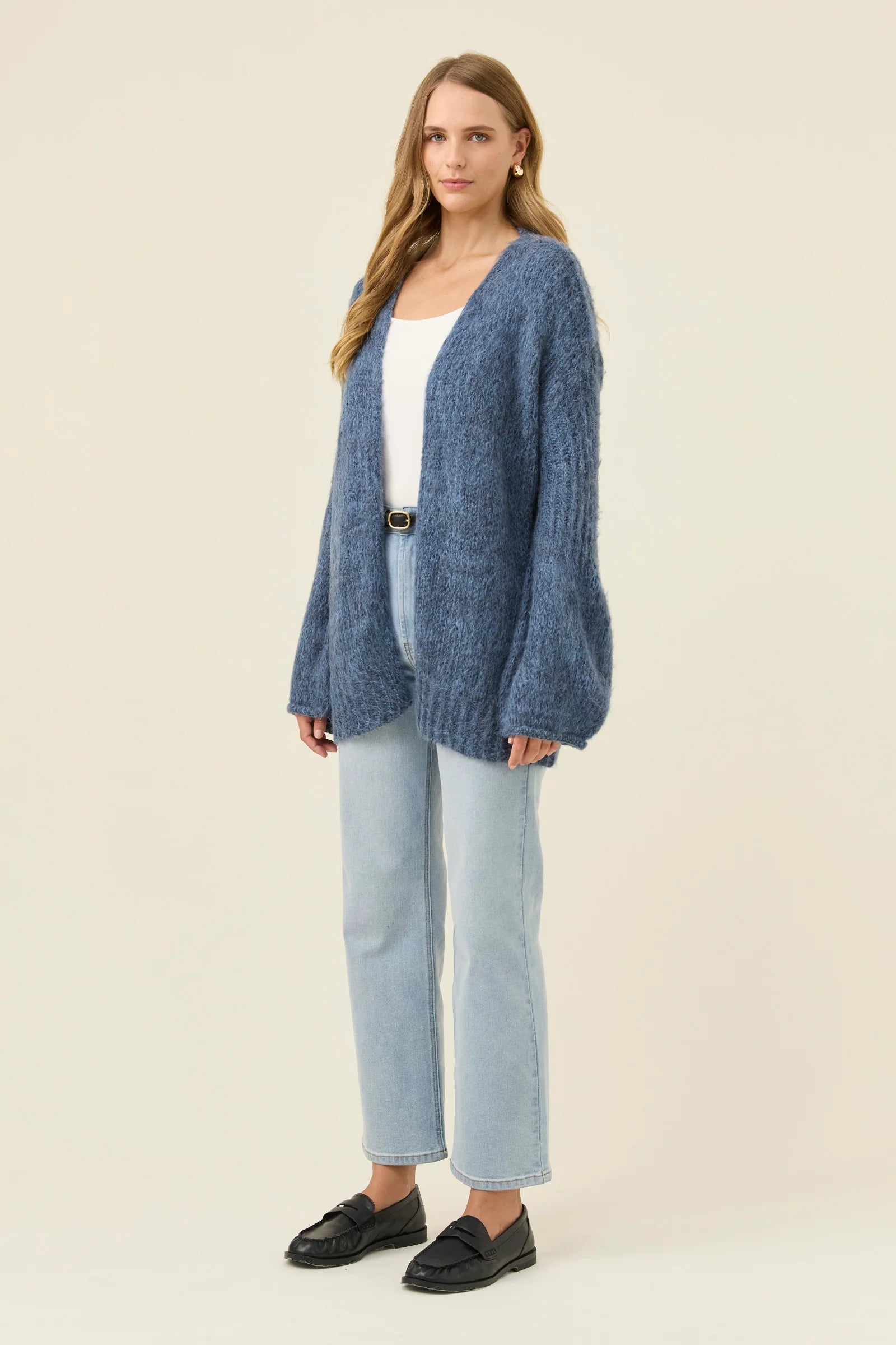 Isle of Mine Pallas Relaxed Cardigan ONE SIZE Navy