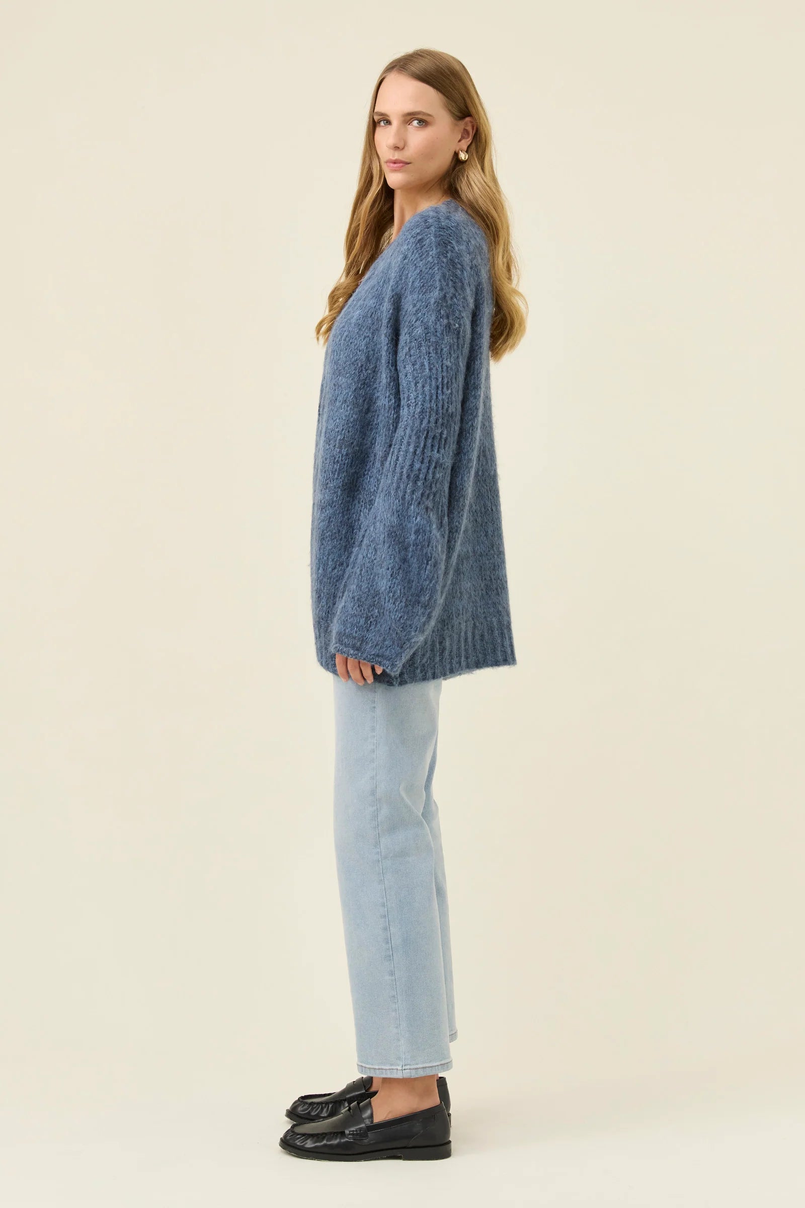 Isle of Mine Pallas Relaxed Cardigan ONE SIZE Navy