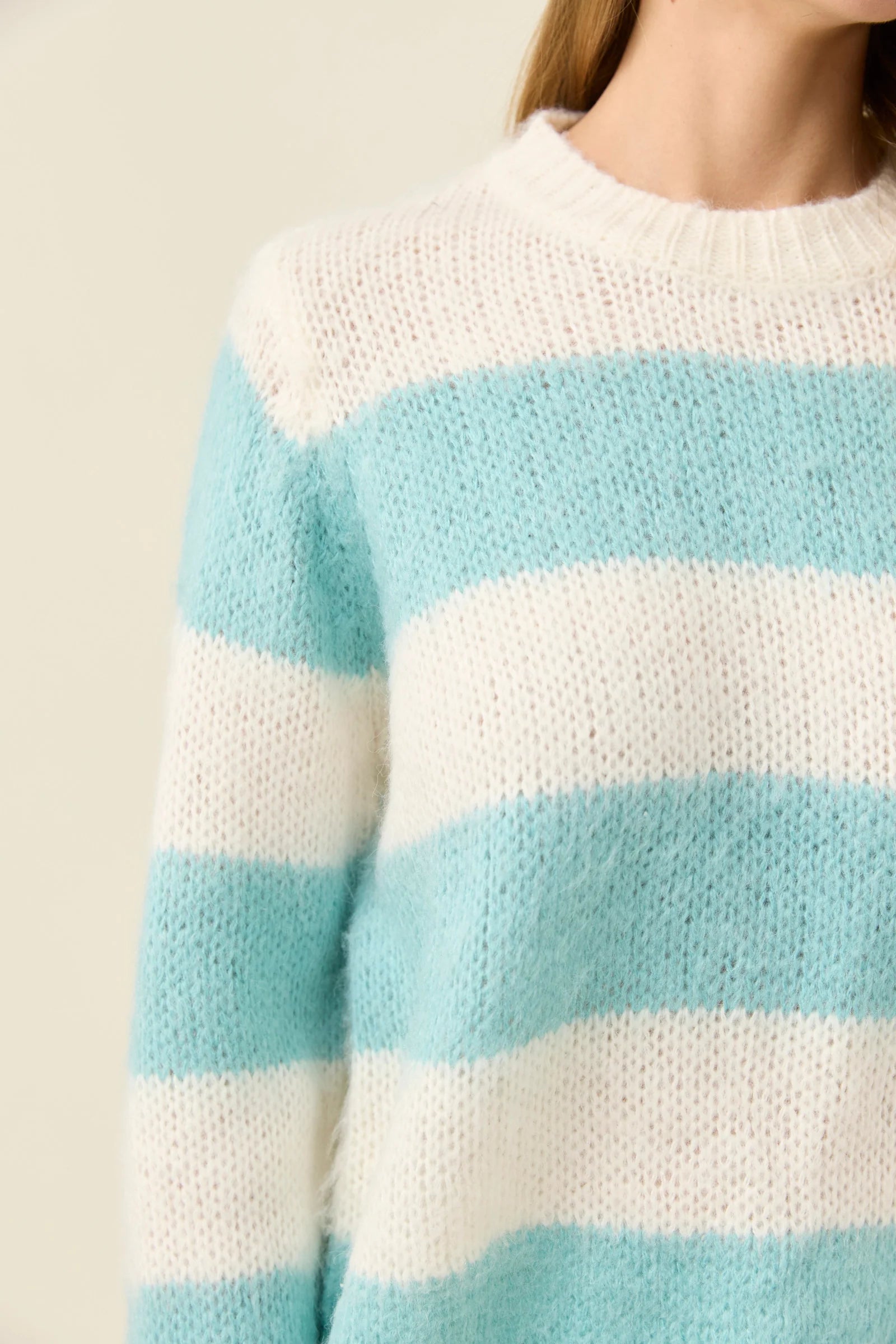Isle of Mine Pallas Stripe Jumper Ice Blue