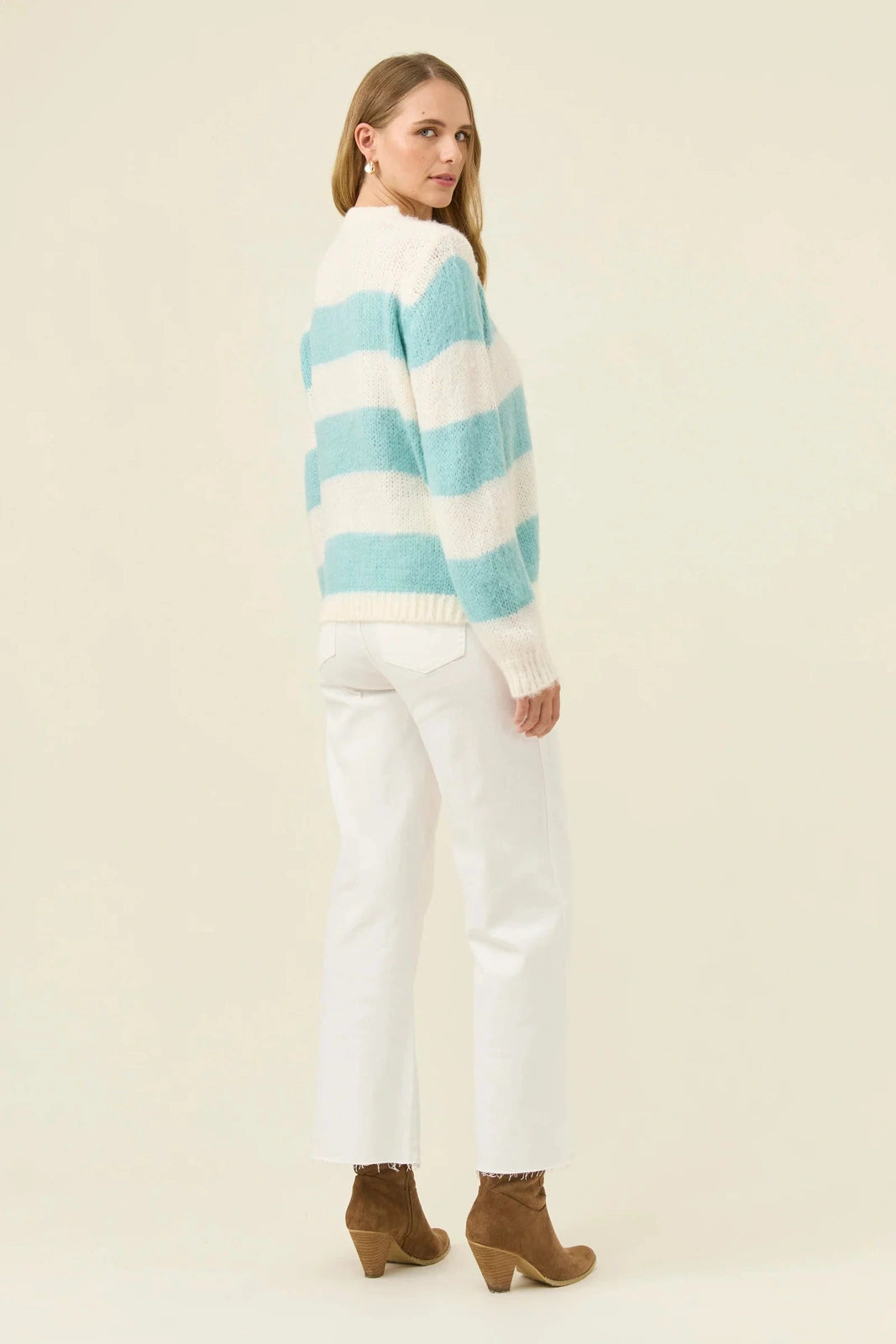 Isle of Mine Pallas Stripe Jumper Ice Blue
