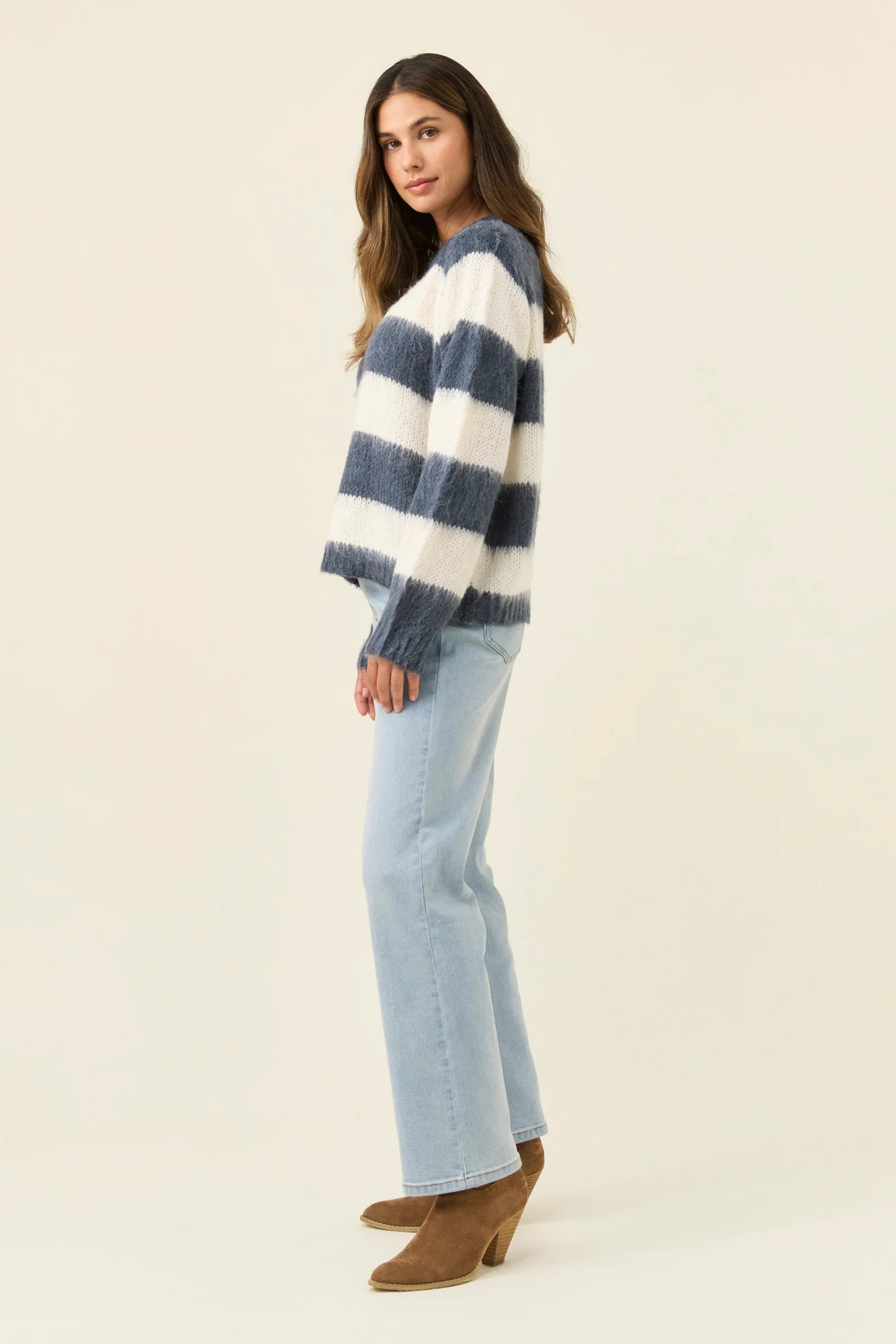 Isle of Mine Pallas Stripe Jumper Navy