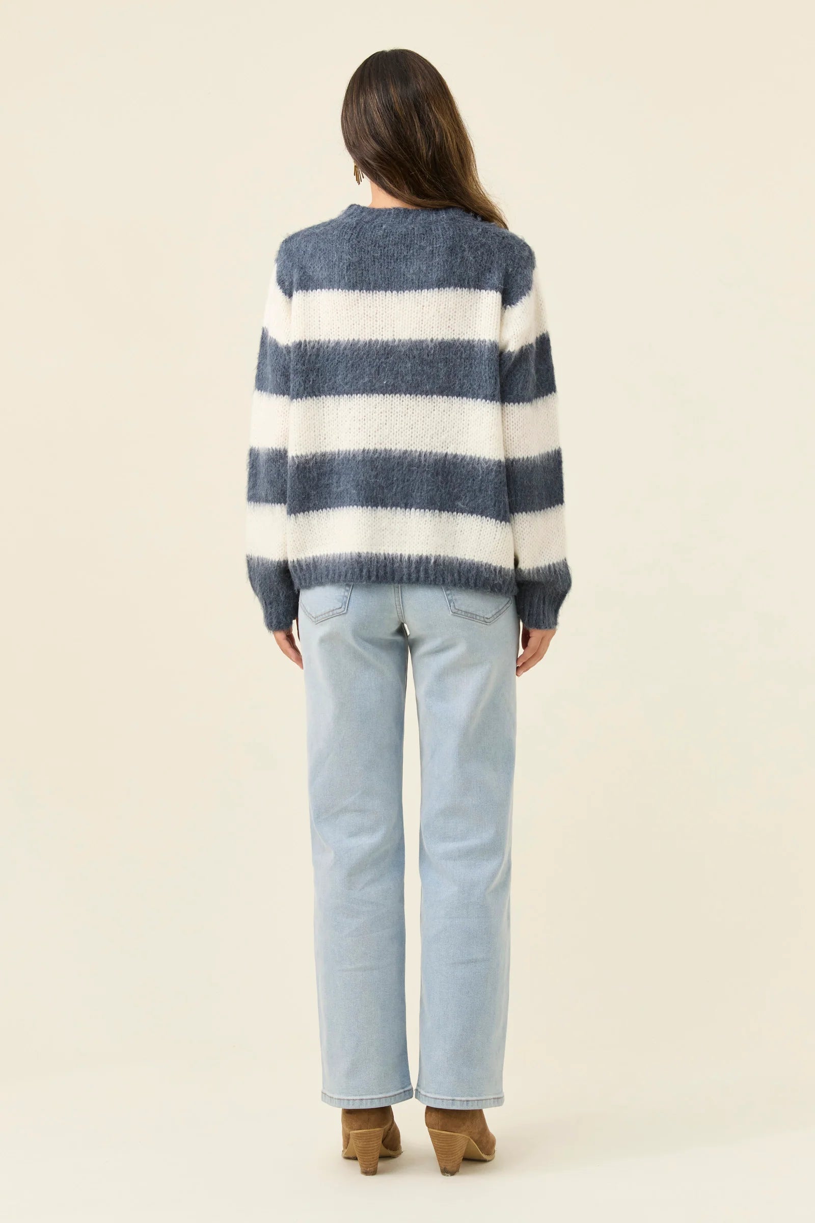 Isle of Mine Pallas Stripe Jumper Navy