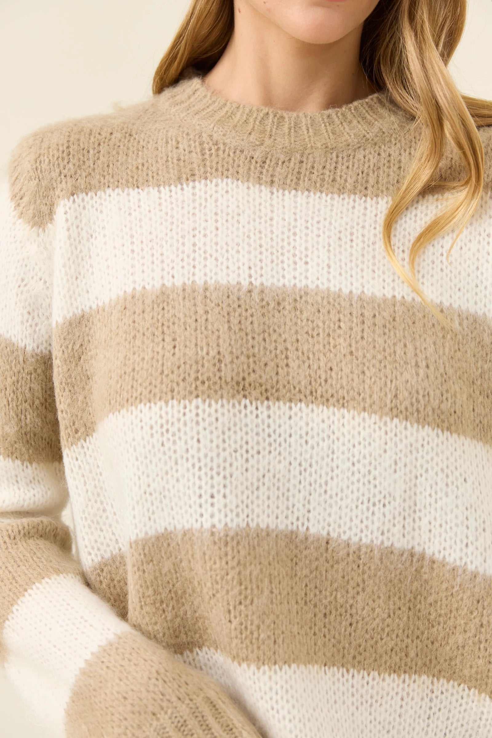 Isle of Mine Pallas Stripe Jumper Stone