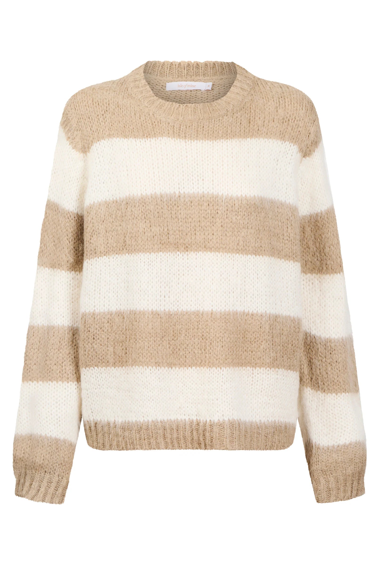 Isle of Mine Pallas Stripe Jumper Stone
