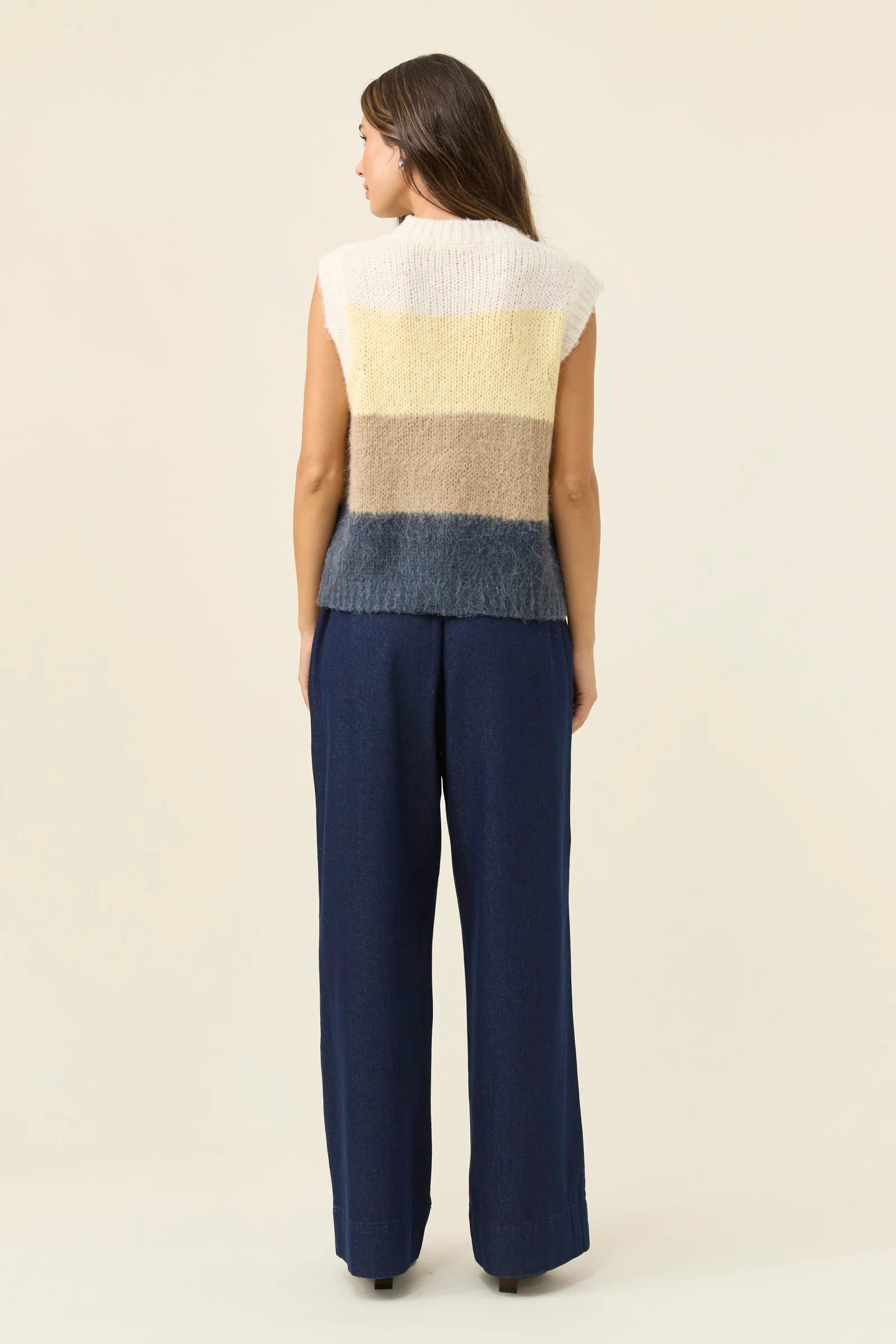 Isle of Mine Pallas Stripe Knit Vest Butter