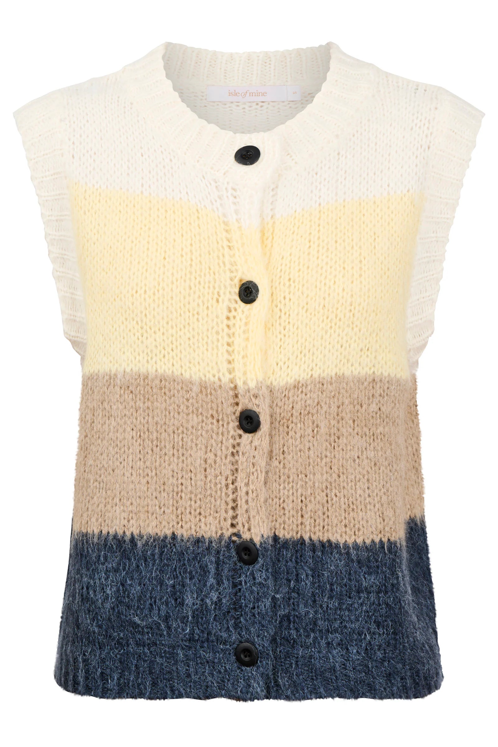 Isle of Mine Pallas Stripe Knit Vest Butter