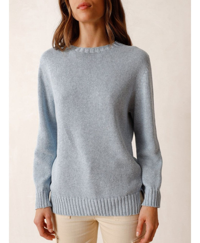 Indi & Cold Knitted Sweater Pale Blue #AX465