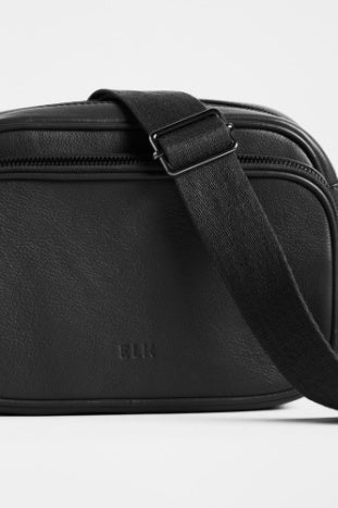 Elk Kassel Leather Crossbody Bag Black