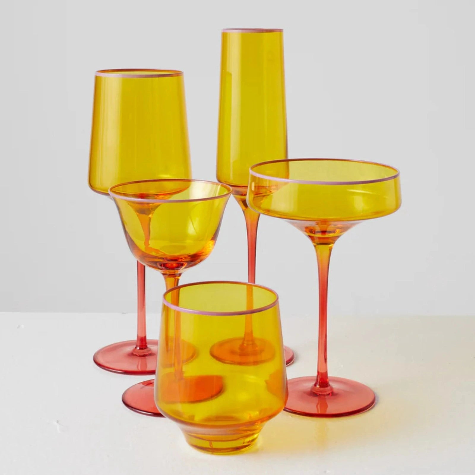 Kip & Co Tropical Punch Champagne Glass 2P Set