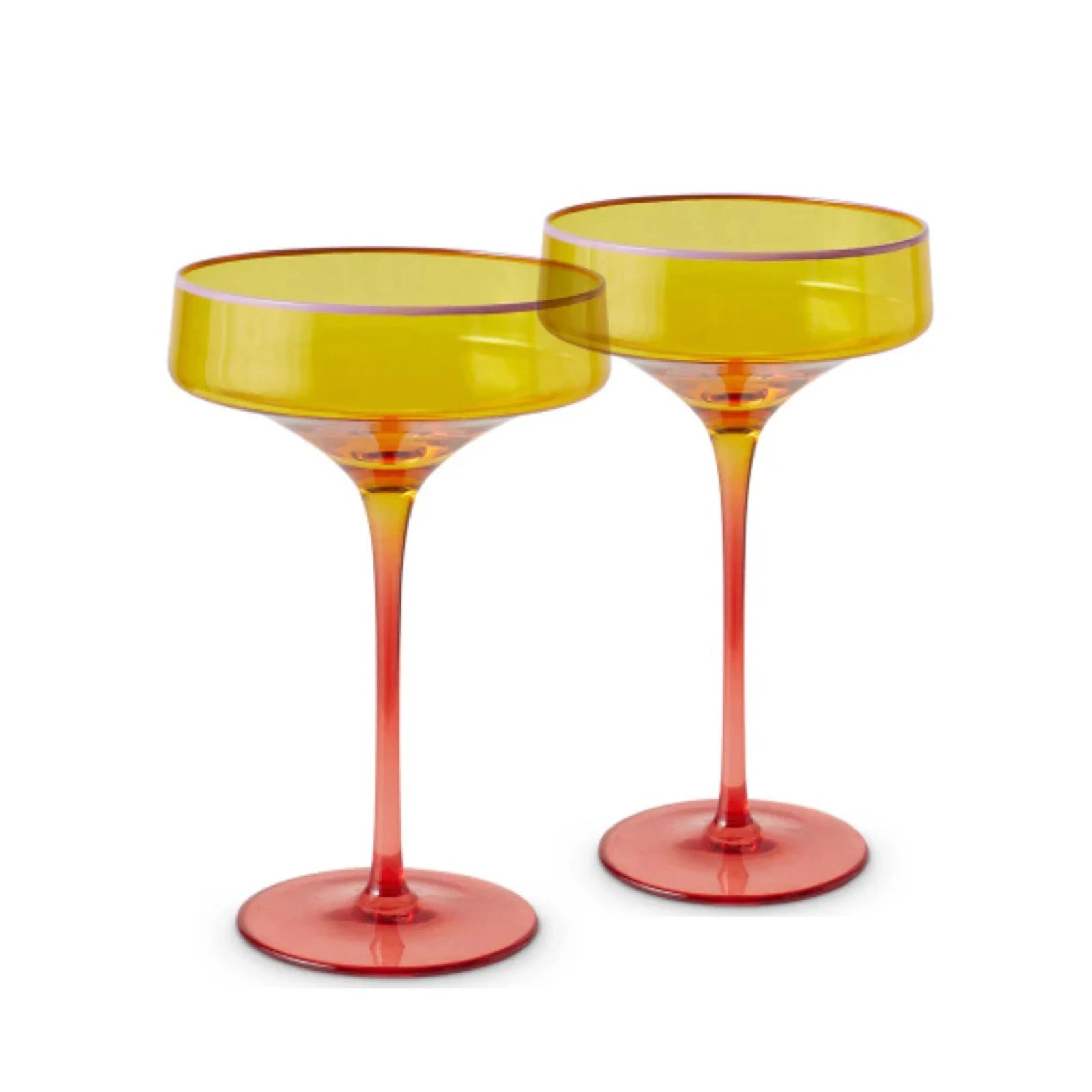 Kip & Co Tropical Punch Margarita Glass 2P Set