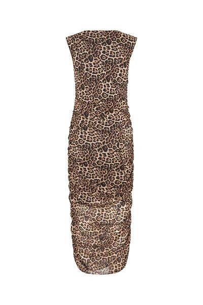 Lollys Laundry Lolu Maxi Dress SL Leopard Print