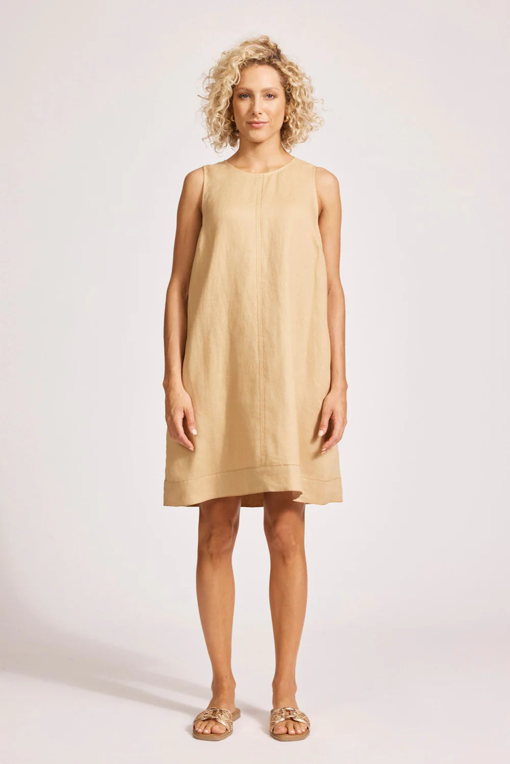 Eb & Ive Miramar Tank Dress Camel