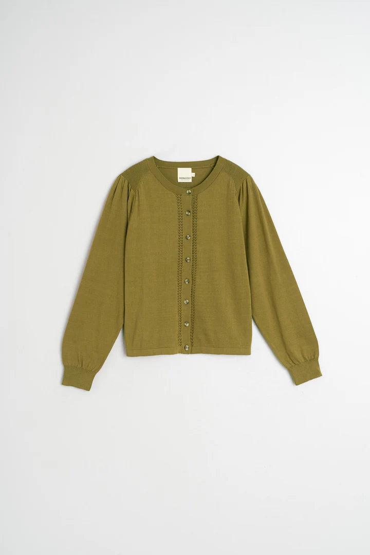 Indi & Cold Cotton Cardigan VV26TK506 Khaki