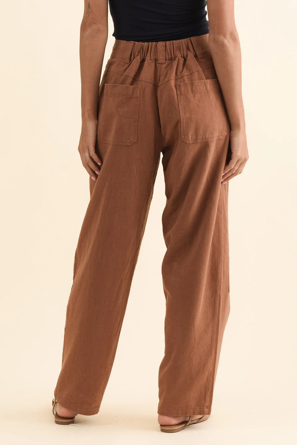 Pol Bronel Barrel Pant Toffee