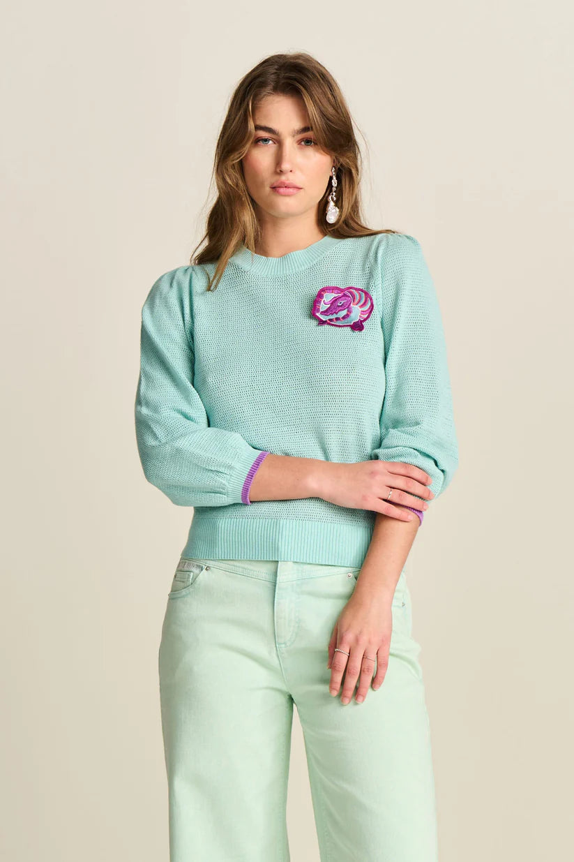 POM Pullover Aqua Blue