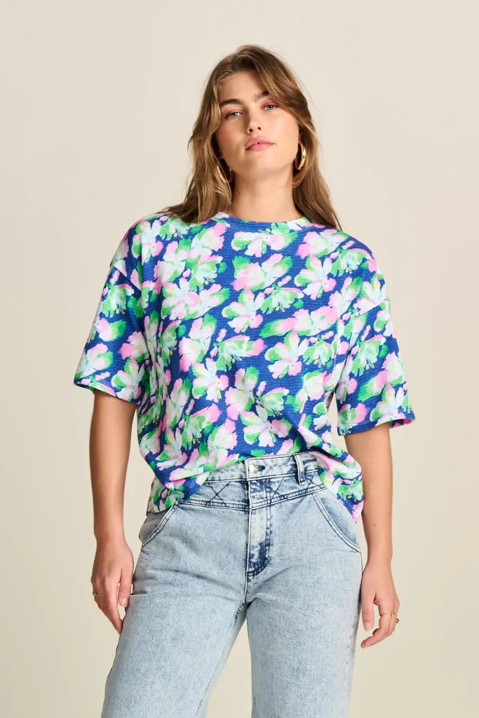 POM Lilies Blue T-Shirt