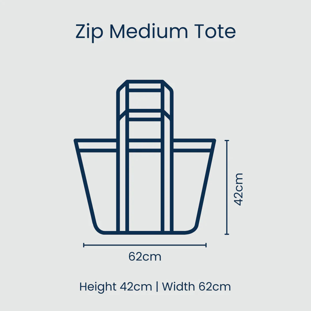 Project Ten Zip Medium Tote Square Garden