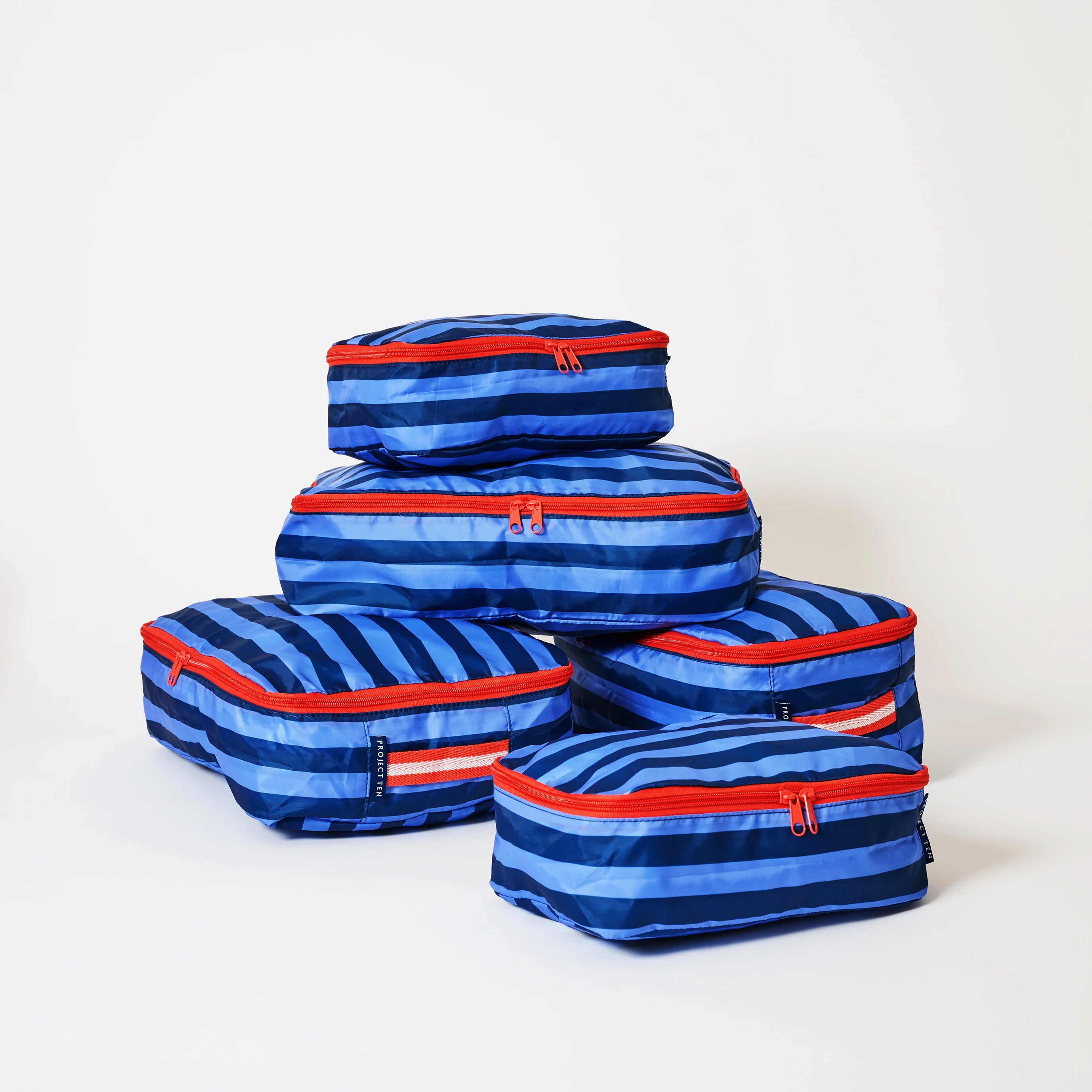 Project Ten Packing Cube Set Blue Stripe