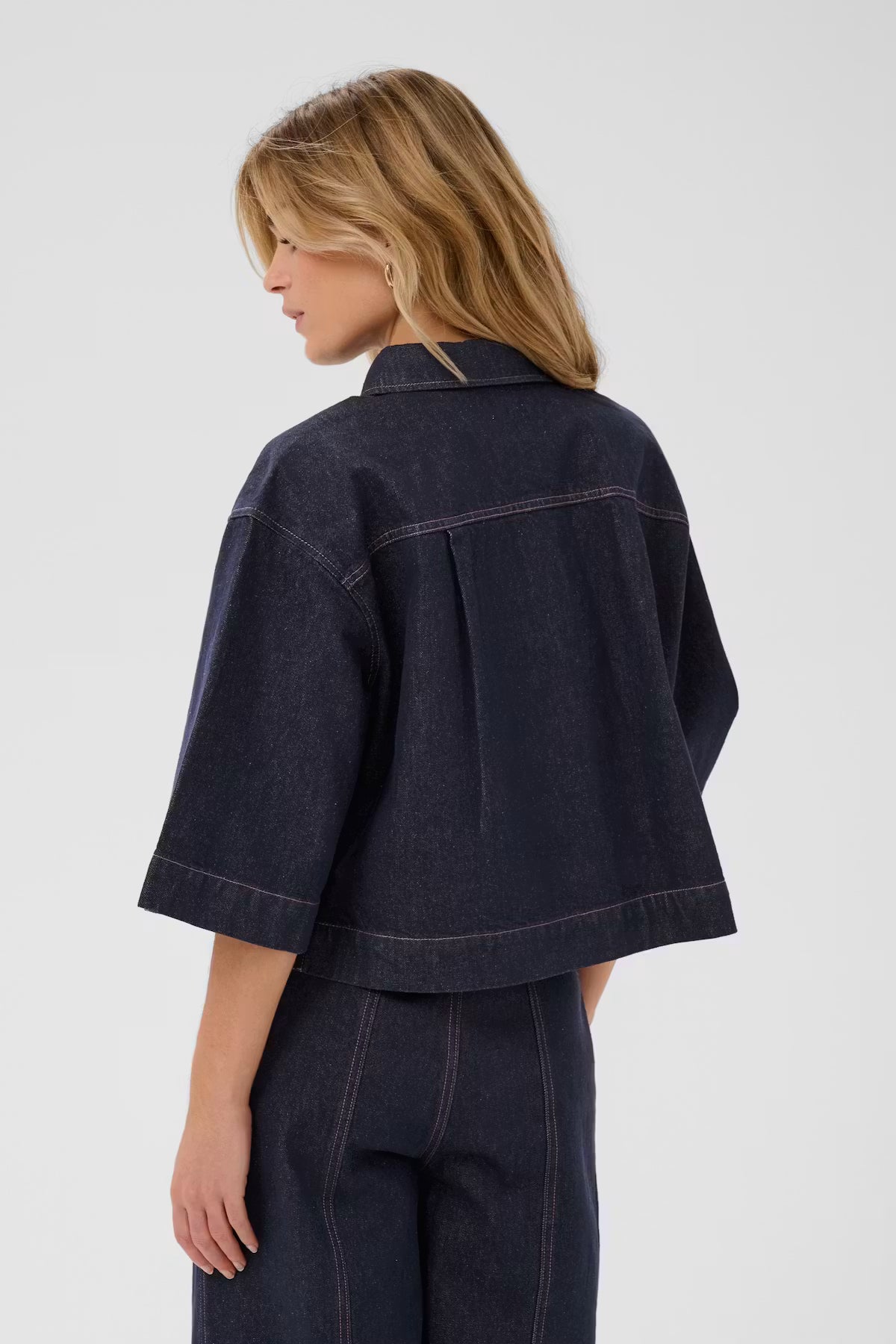 Saint Tropez PoseySZ Shirt Dark Blue Denim
