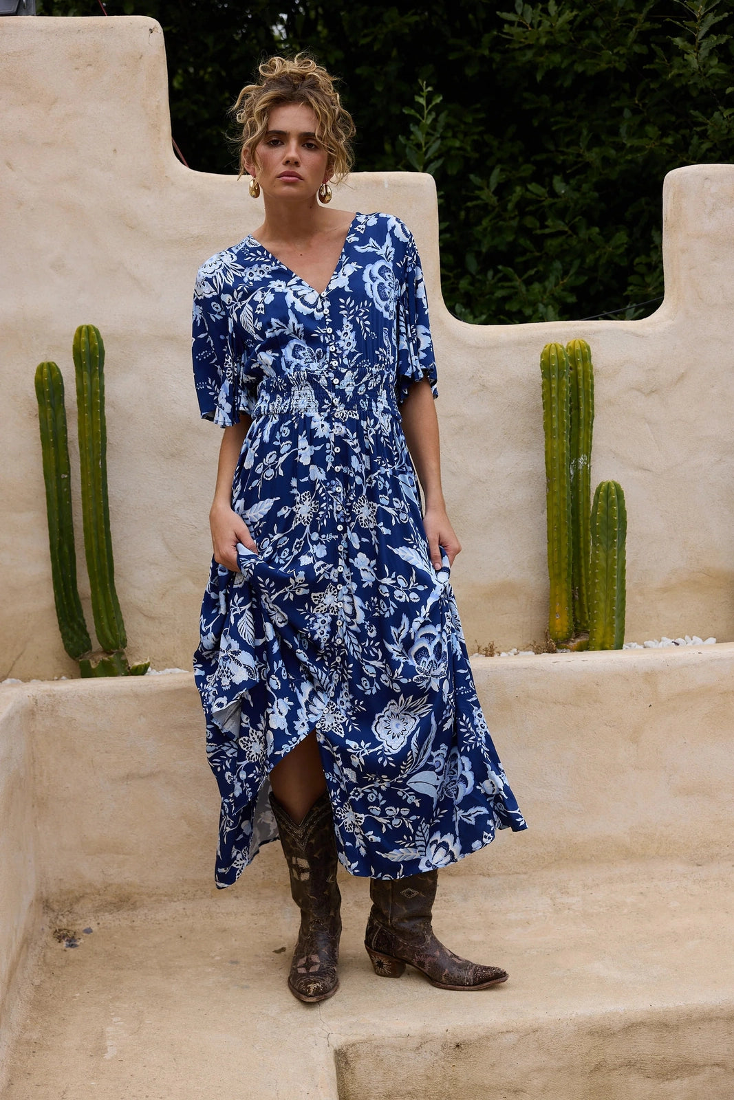 Talisman Harlow Dress Celestial Bloom | Eclectic Boutique NZ Talisman Harlow Dress Celestial Bloom | Eclectic Boutique NZ