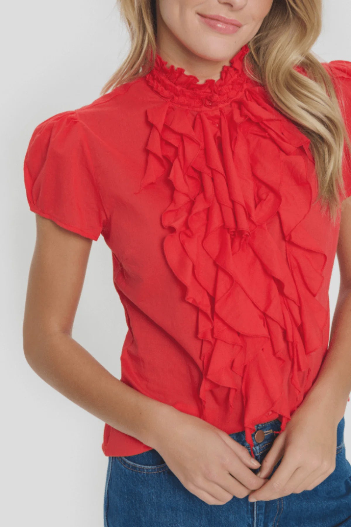 Saint Tropez Tilli SS Shirt Flame Scartlet