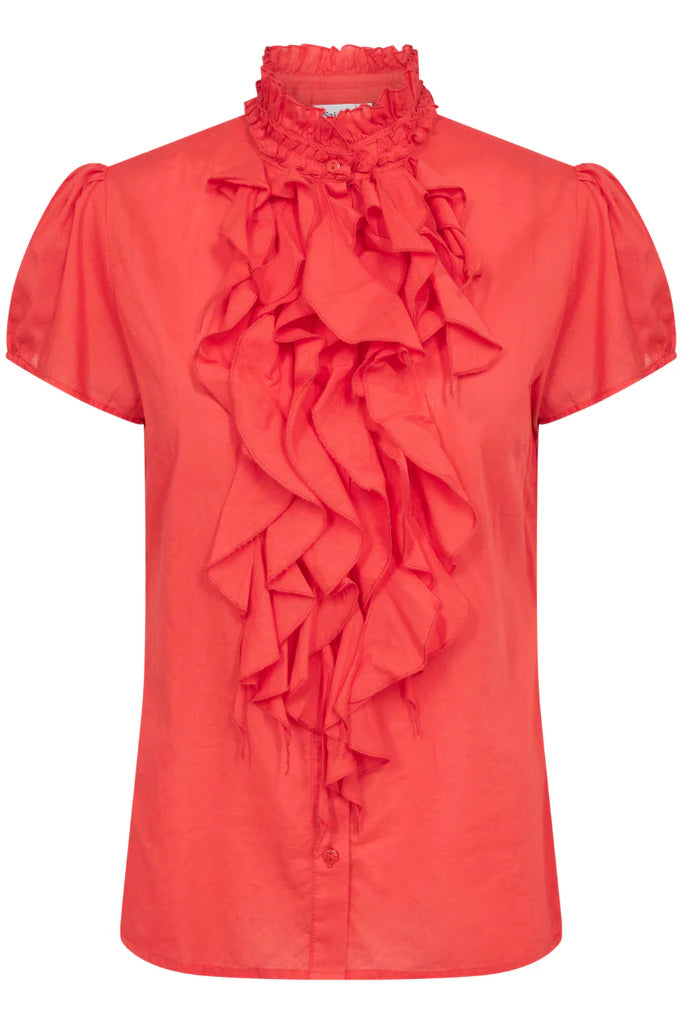 Saint Tropez Tilli SS Shirt Flame Scartlet