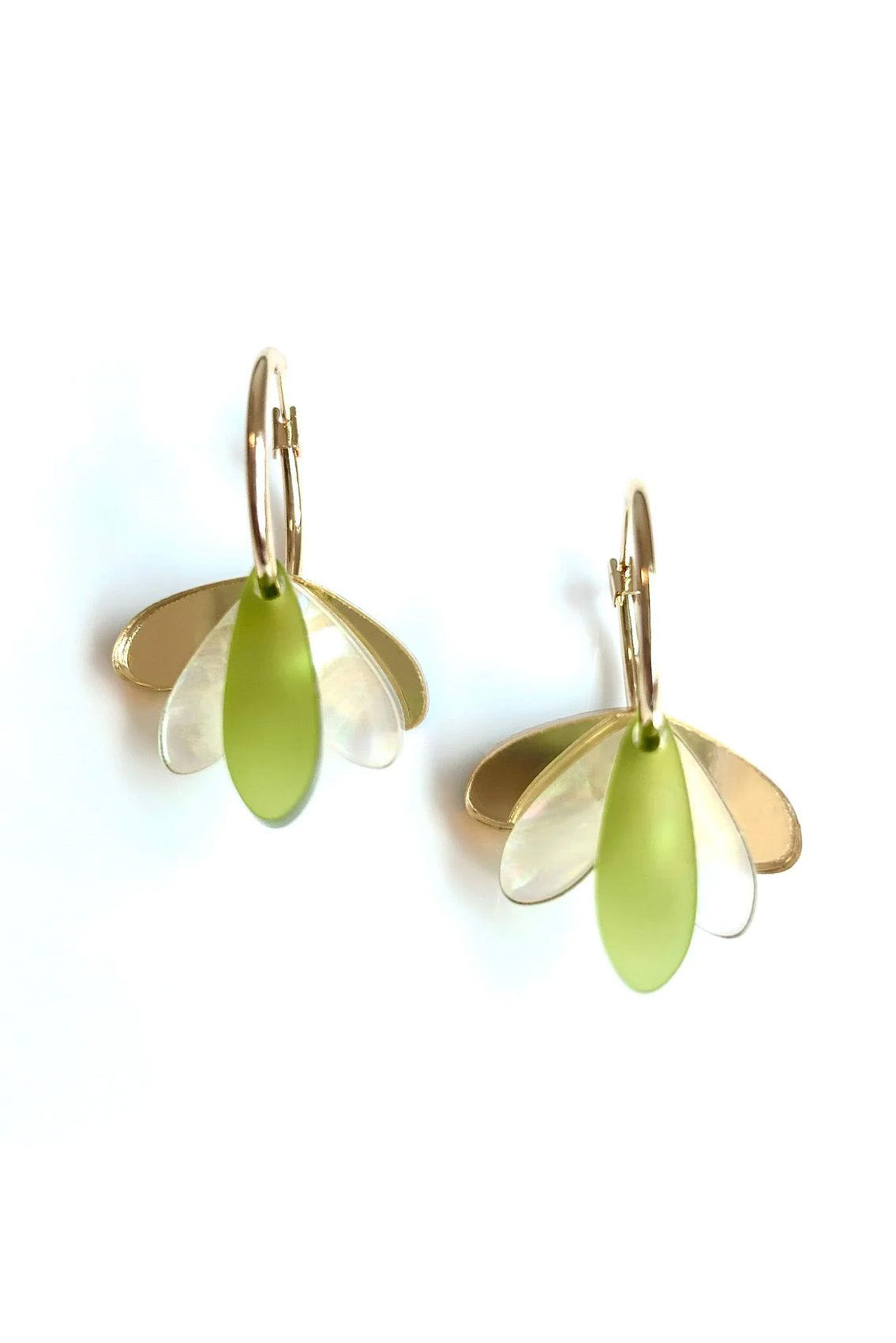 Hagen & Co Happy Hour Earrings Army Green