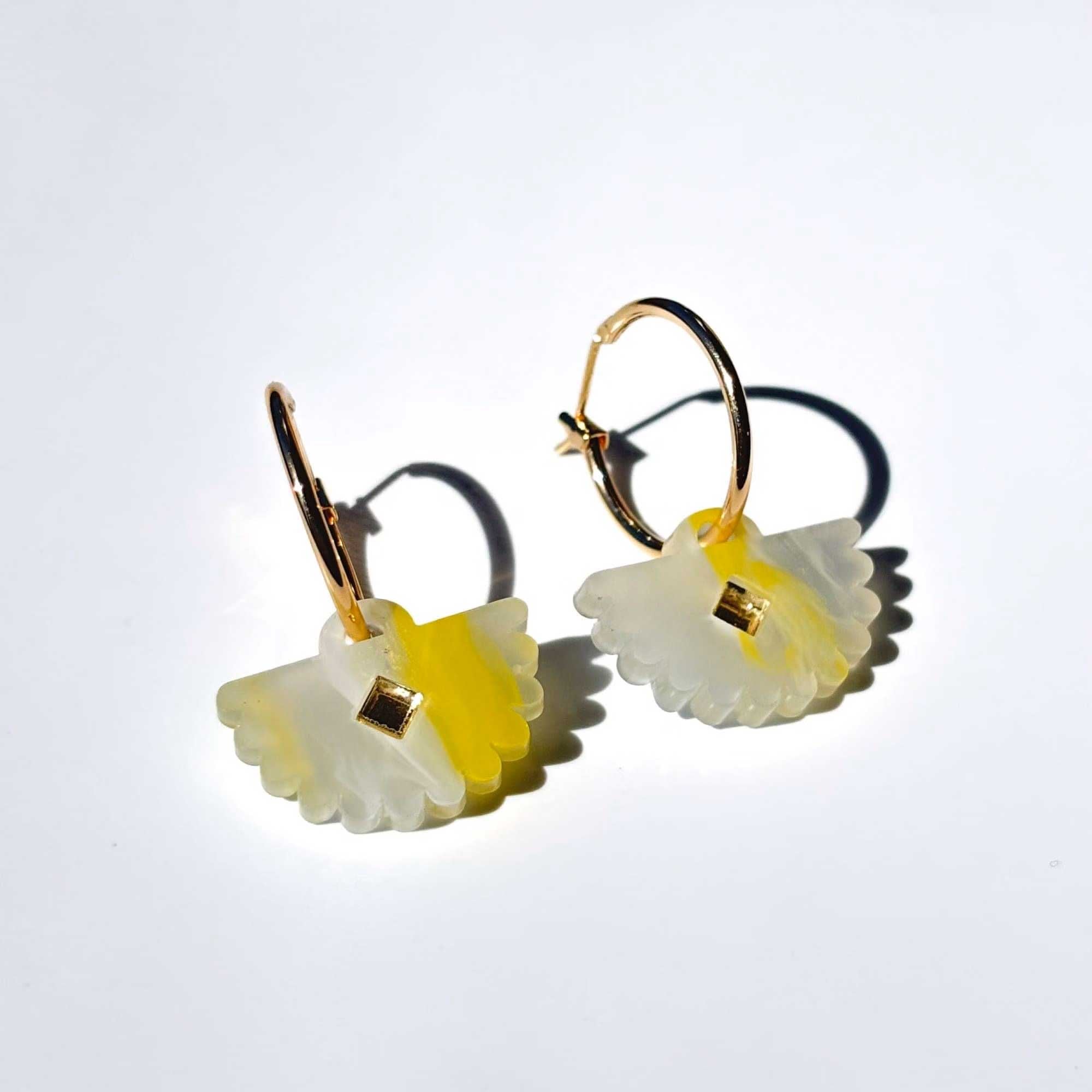 Hagen & Co Fantail Earrings Buttercup