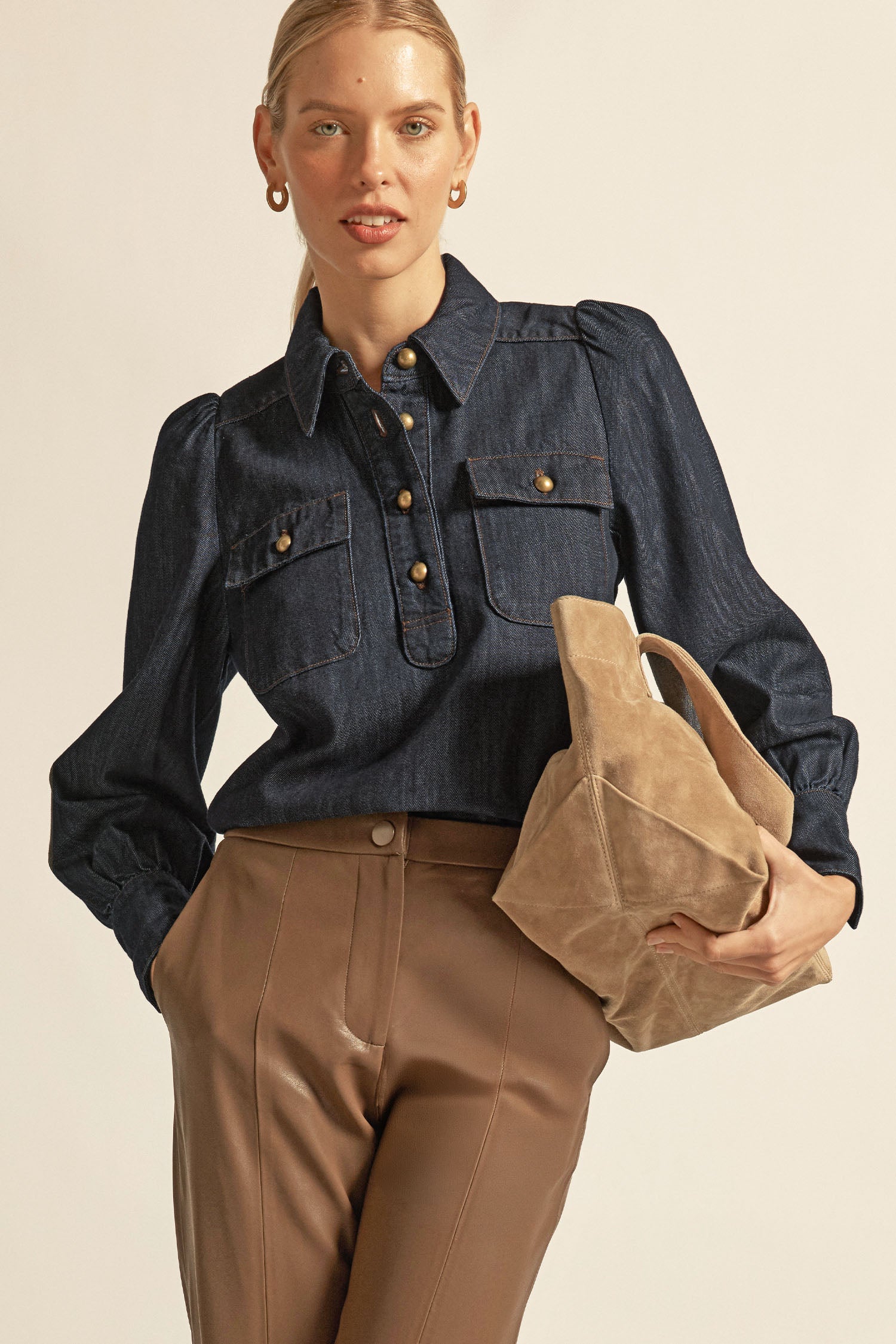 Zoe Kratzmann Resonate Top Dark Denim