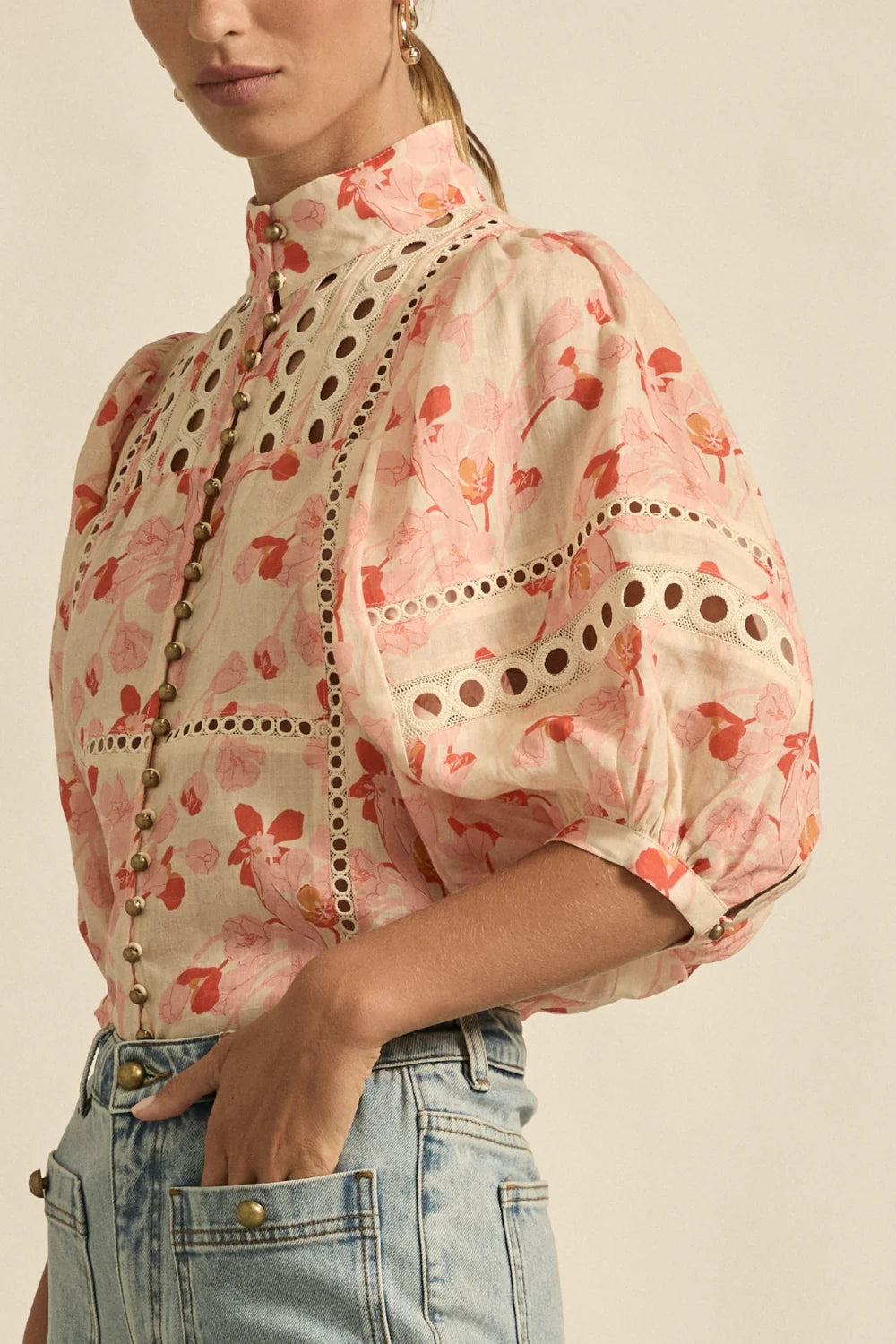 Zoe Kratzmann Cabaret Top Cherry Tulip