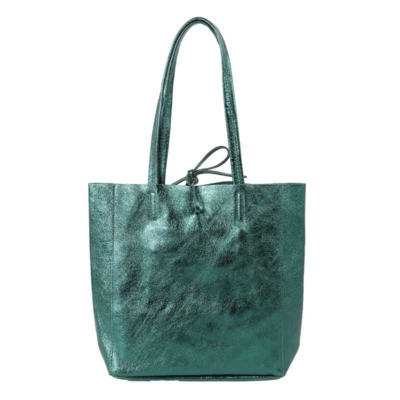 Maison Fanli Medium Tote Metallic Green