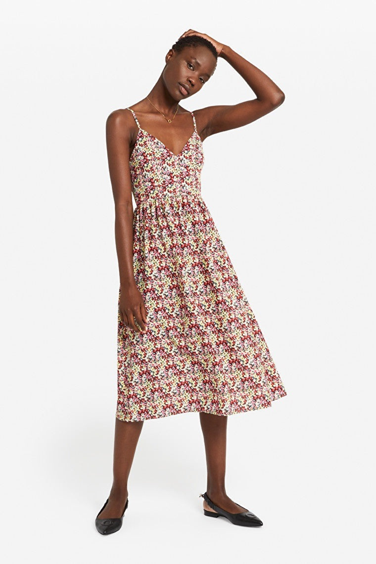 Otto D'Ame Patterned Midi Dress