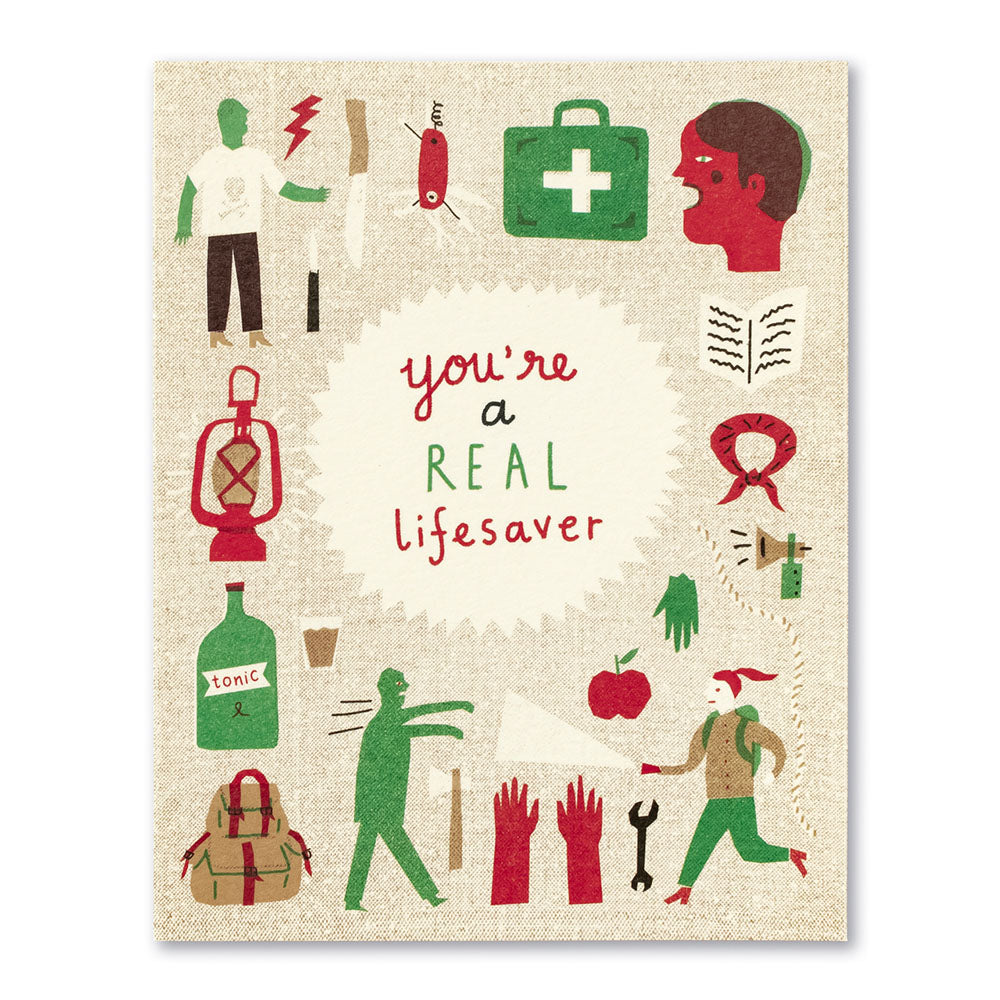 You're a Real Lifesaver Greeting Card