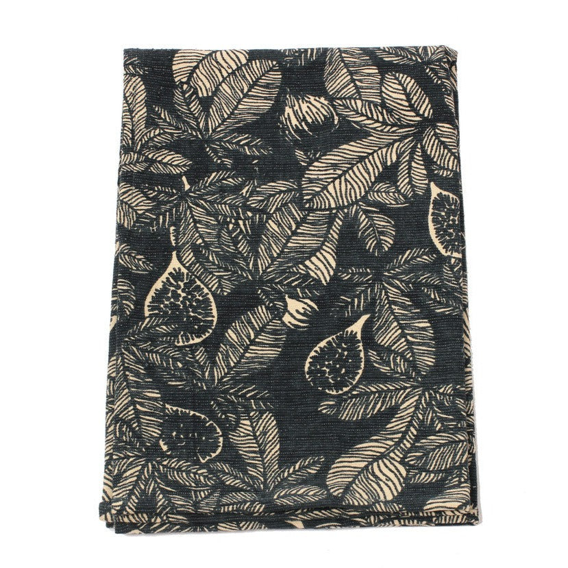 Raine + Humble Fig Tree Terry Tea Towel Dark Slate
